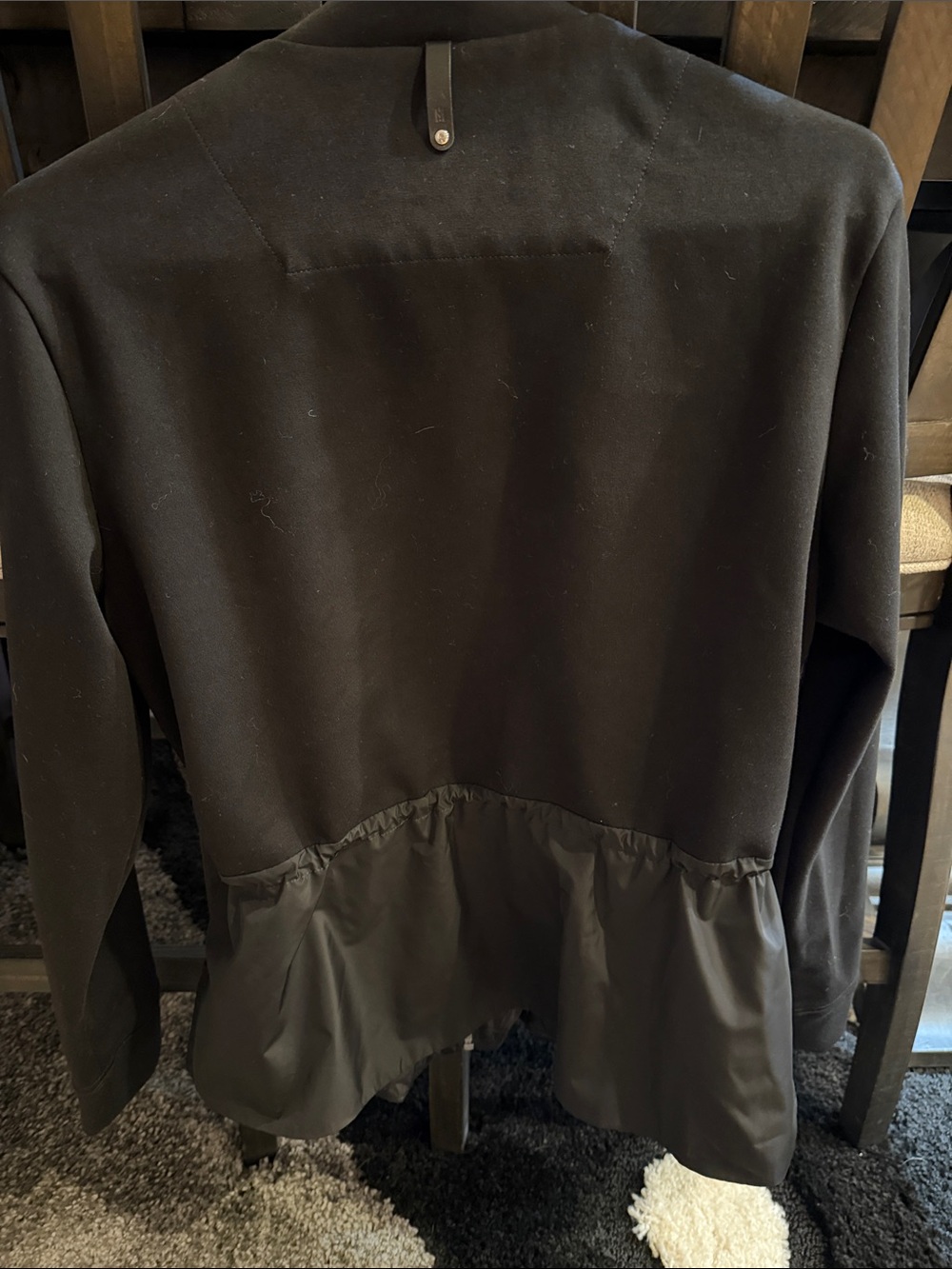 Mackage Black Quilted Drawstring Waist Puffer Jacket - Picture 3 of 5